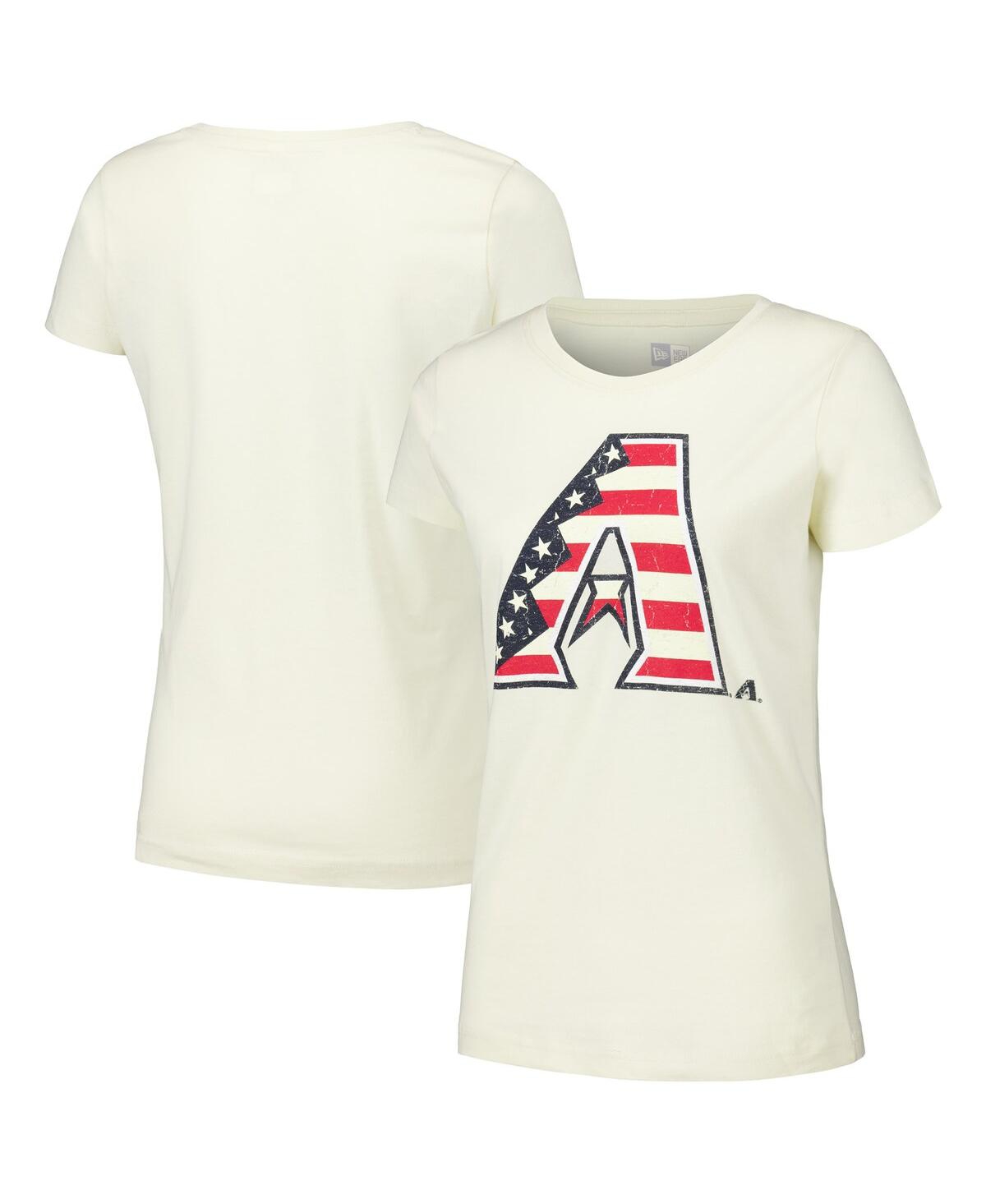 New Era Women's Cream Arizona Diamondbacks Vintage T-shirt