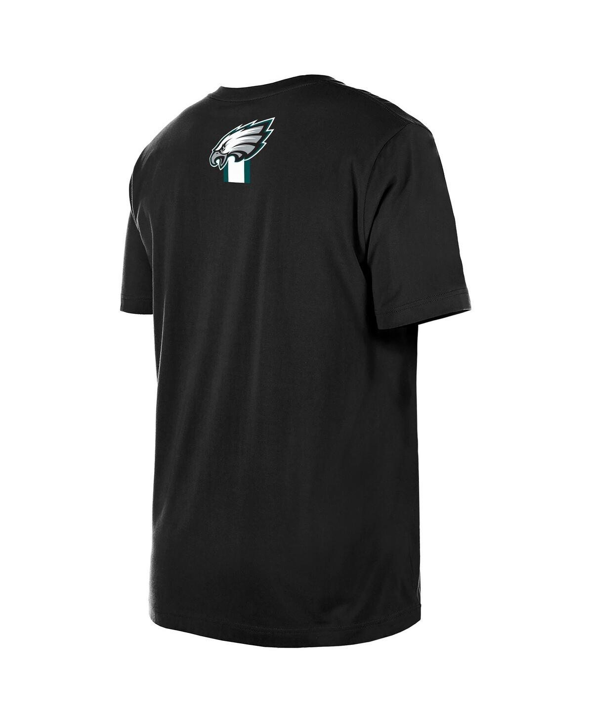 NEW ERA MEN'S BLACK PHILADELPHIA EAGLES 3RD DOWN DOMESTIC T-SHIRT 