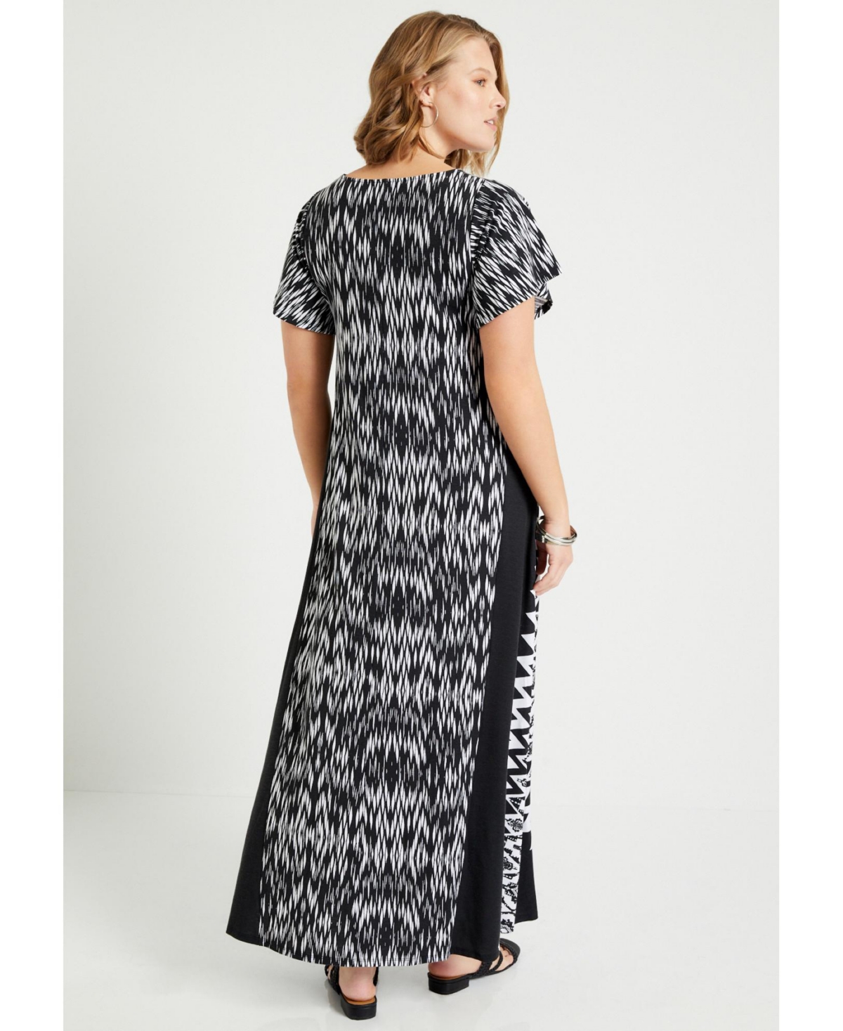 June + Vie Women's June + Vie Flutter Sleeve Sweetheart Dress