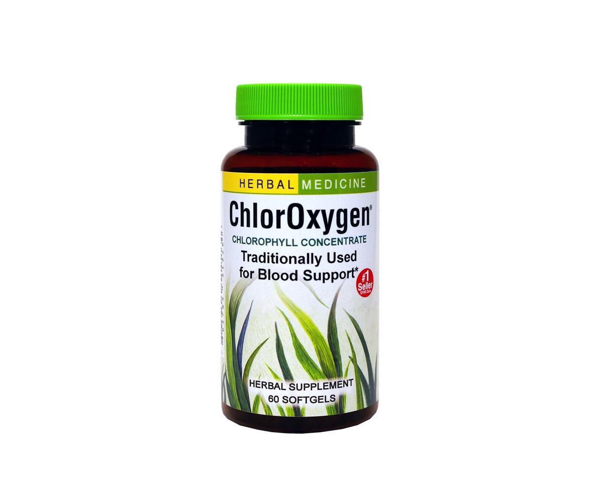 Chloroxygen Chlorophyll Concentrate: 60-Count Bottle of Softgels