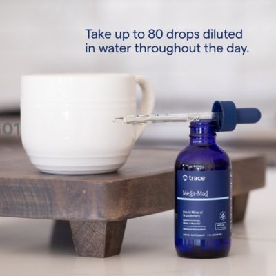 Mega-Mag: Liquid magnesium for energy, muscle, bone & nerve health. Non-GMO, , gluten-free. 4 fl oz (90 servings, 3 pack).