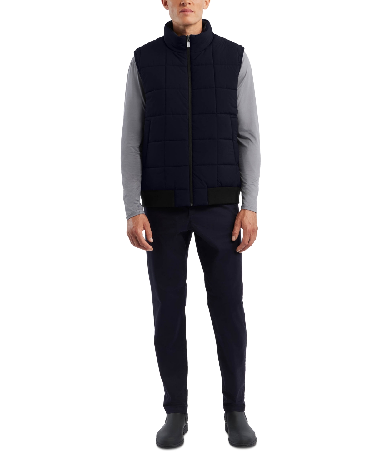 Hunter Men's Reversible Stand-Collar Vest -Blackwatch Plaid
