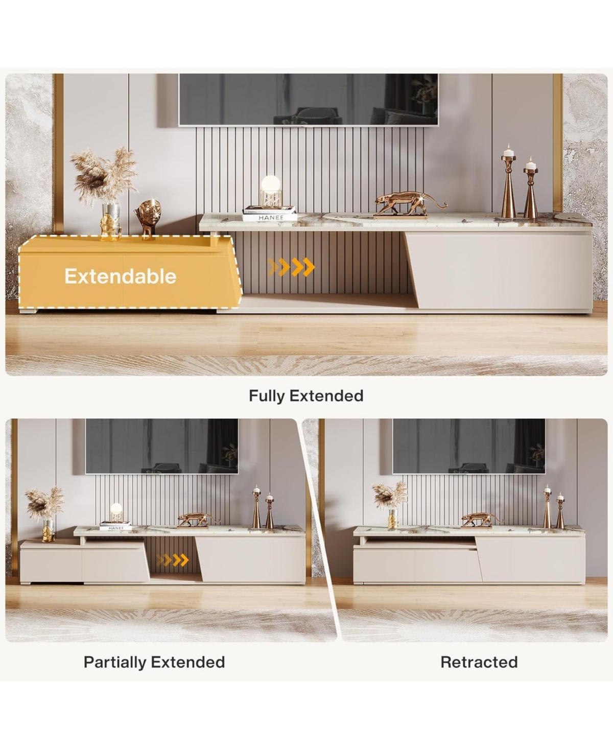 Tribesigns Extendable Tv Stand for TVs Up to 100