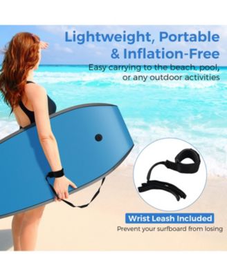 33/37/41 Inches Lightweight Body Board Boogie Board with EPS Core XPE Deck HDPE Bottom Multicolor3-L