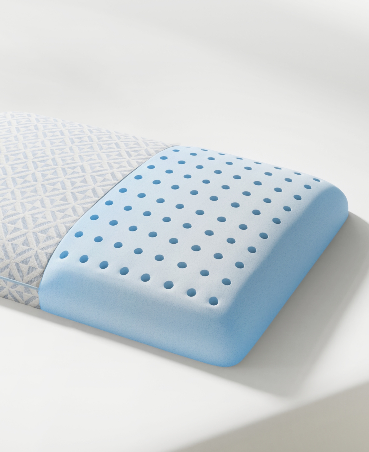 Prosleep Cool Comfort Memory Foam Low-profile Pillow, Oversized, Exclusively At Macy's In White