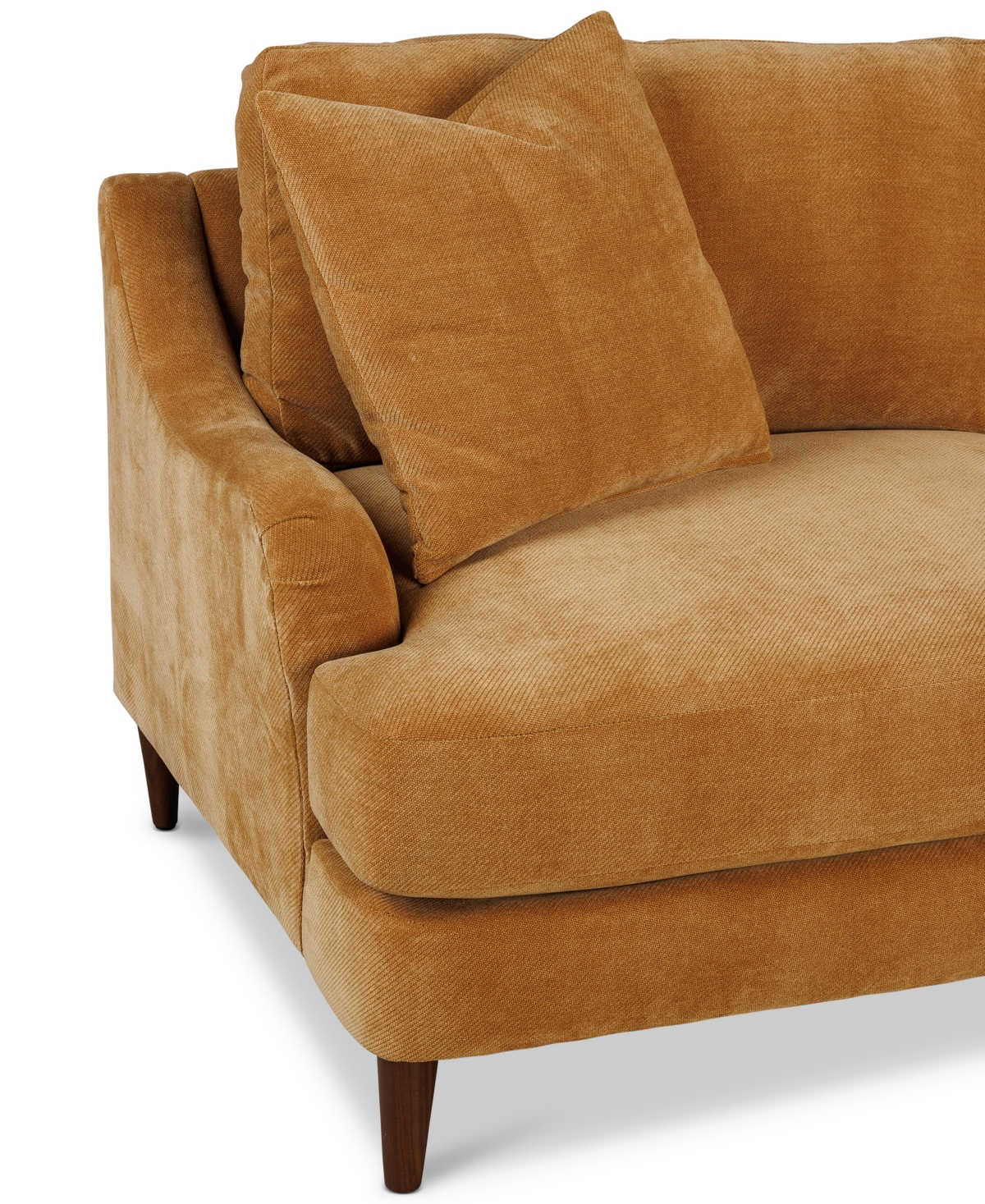 Macy's Leidie 81" Fabric Sofa, Created For  In Ginger
