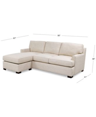 CLOSEOUT! Kaelie 2-Pc. Reversible Sofa Chaise Sleeper Sofa