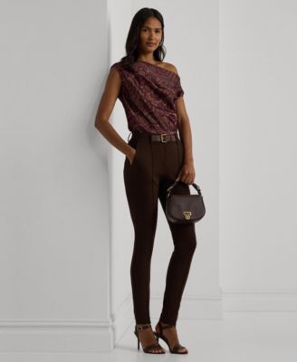 Lauren Ralph Lauren Women's Print Charmeuse Off-the-Shoulder