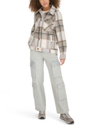 Women's Wool Blend Shirt Jacket