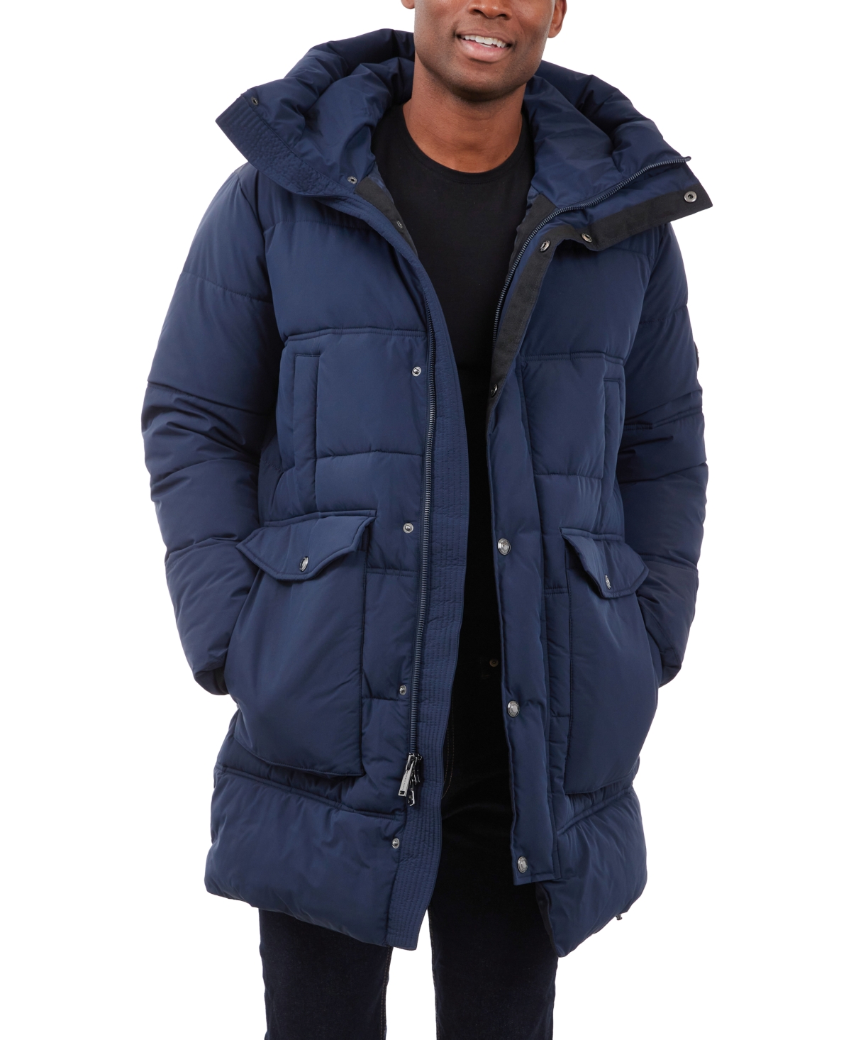 Michael kors hooded maxi puffer coat deals