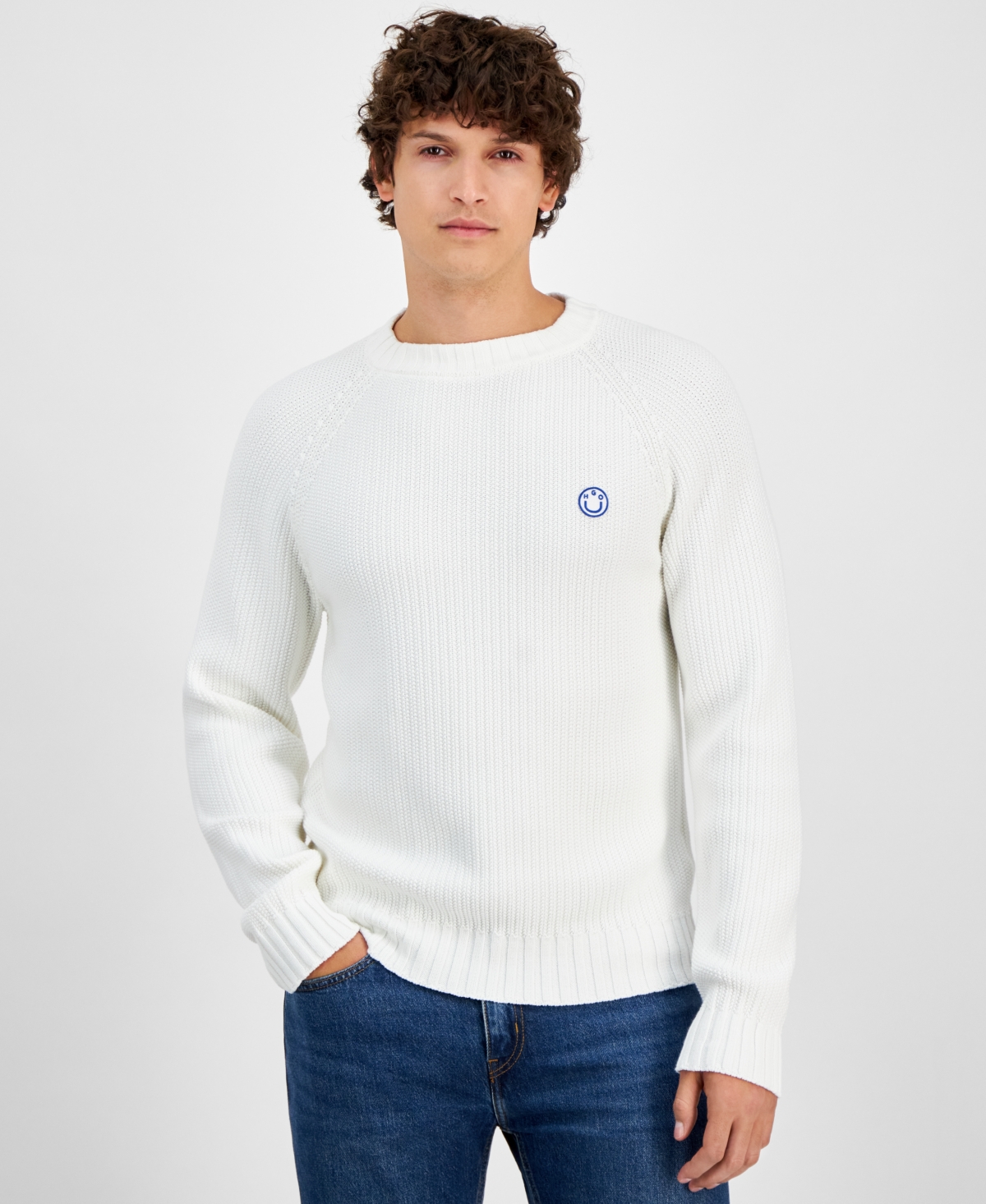 HUGO BOSS HUGO BY HUGO BOSS MEN'S SONNI CREWNECK SWEATER 
