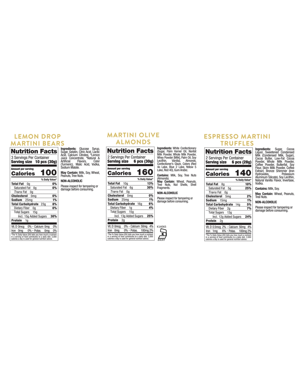 Sugarfina X Chopin Martini And Champagne Candy Bundle, 2 Pack In Blue