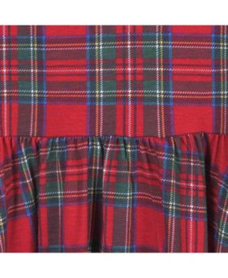 Baby Girls Baby Holiday Plaid About You Long Sleeve Dress