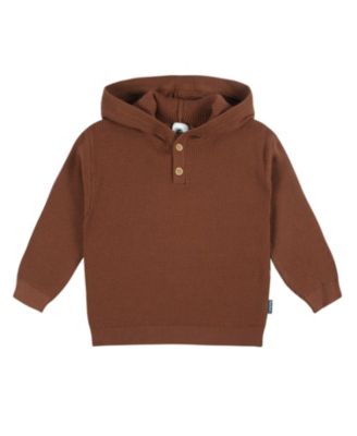 Toddler Boys Hooded Sweater Top and Pant Knit Set