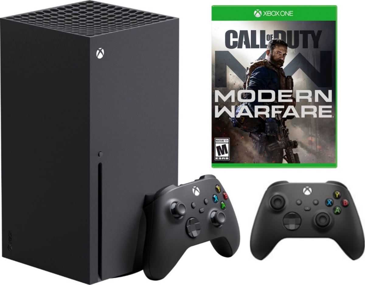 Microsoft Xbox X Bundle With Extra Controller and Call of Duty Modern Warfare Game
