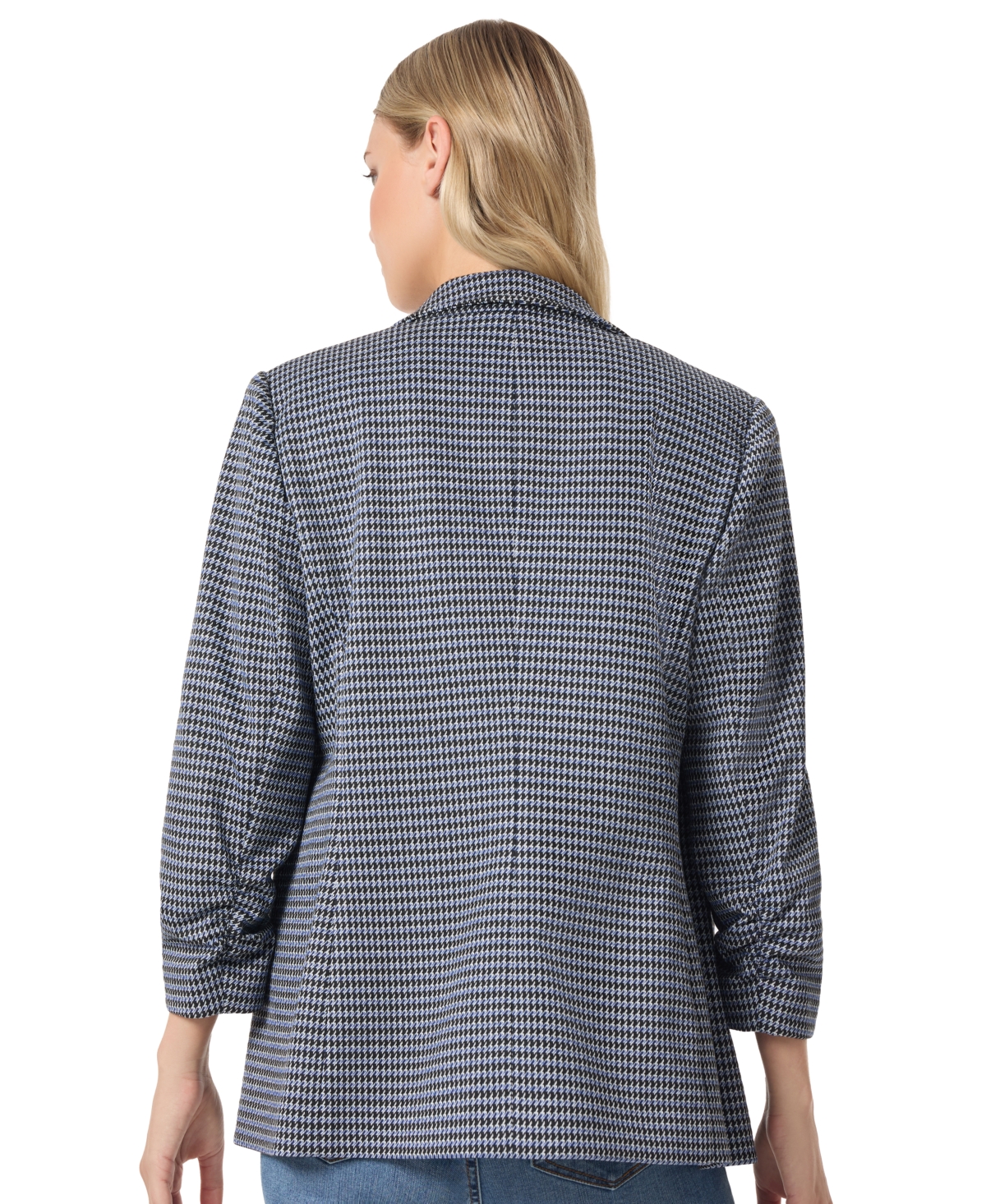 Jones New York Petite Ruched-Sleeve Open-Front Jacket