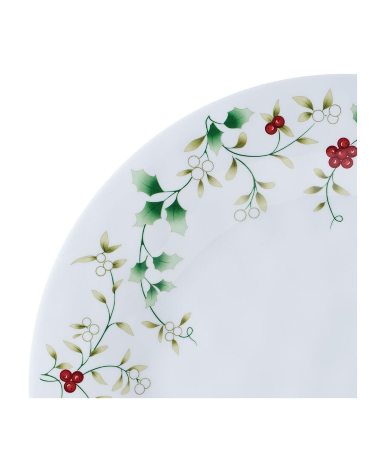 WINTERBERRY MELAMINE 24 PC. DINNERWARE SET, SERVICE FOR 8 