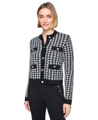 Equipment Femme S Houndstooth 2024 Stars Cardigan Sweater