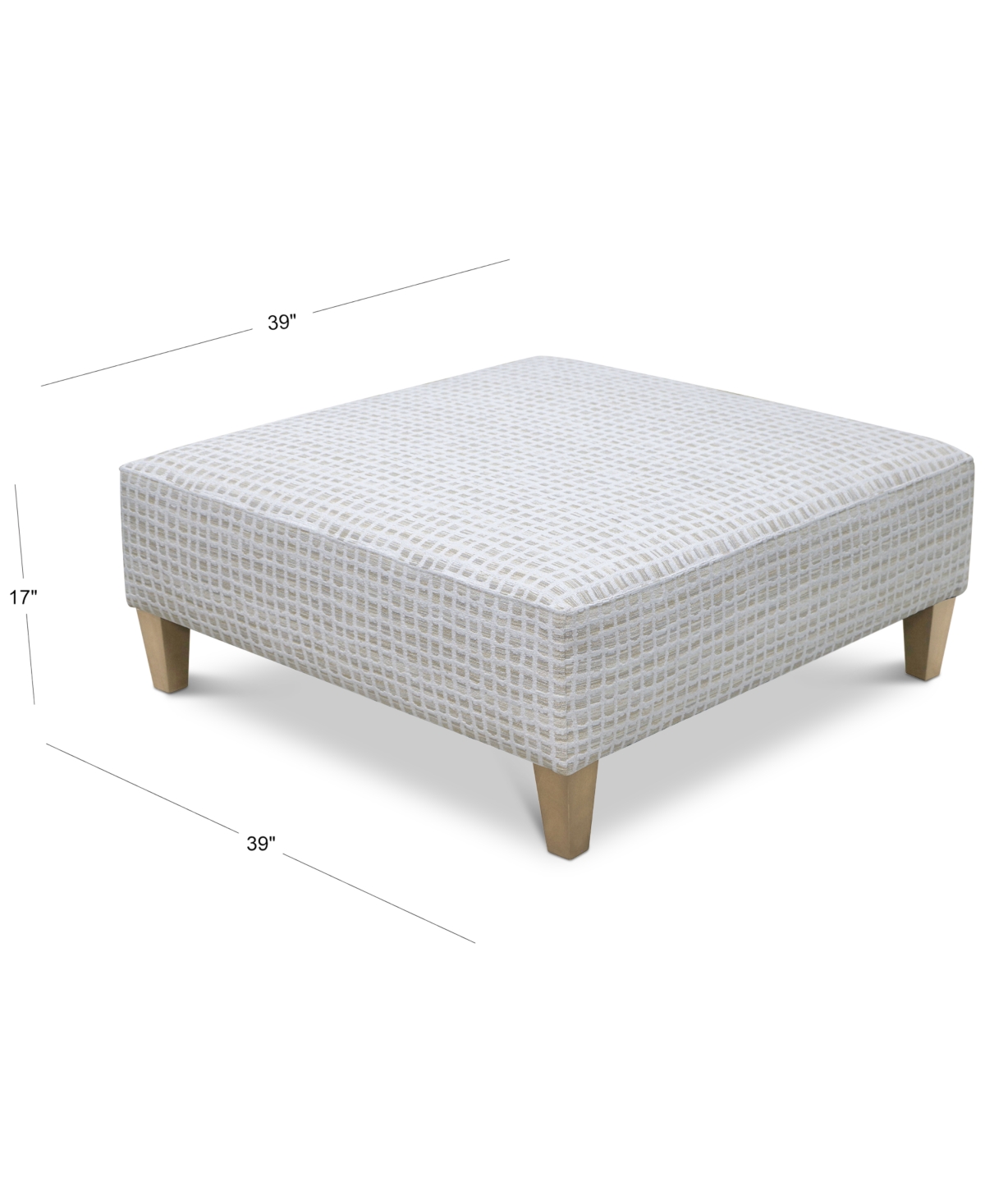 Macy's Marlyann Cocktail Bench, Exclusively At  In Parchment