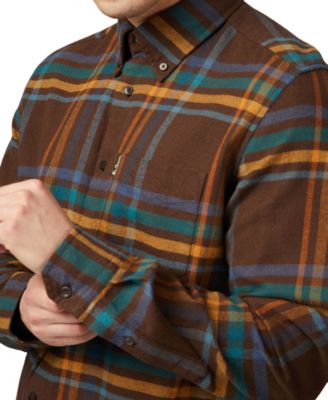 Ben Sherman Мужская рубашка Ben Sherman в клетку обычного покроя в крупную клетку на пуговицах 25090₽