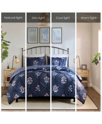 Marfa Pintuck 3-Pc. Duvet Cover Set, King/California King