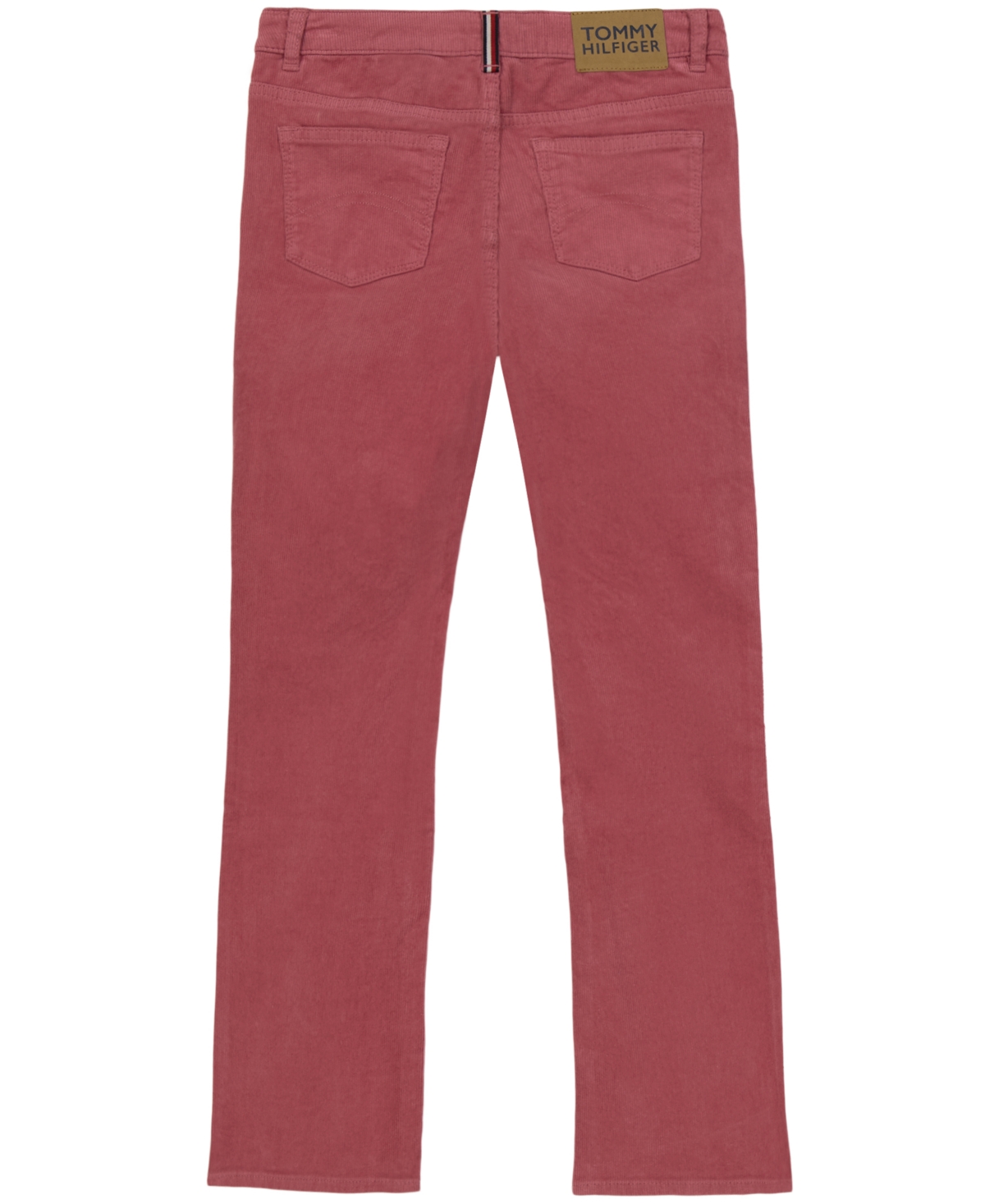 Tommy Hilfiger Big Girls Stretch Corduroy Flare Jean In Dark Pink