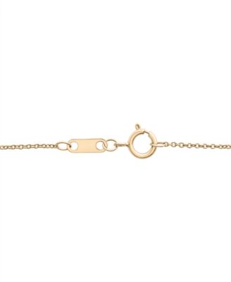 Diamond Triple Bezel 17" Pendant Necklace (1/4 ct. t.w.) in 10k Gold, Created for Macy's