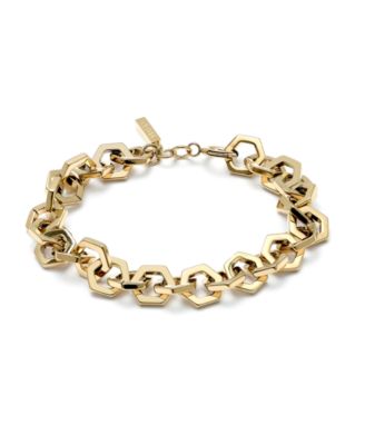 Olivia Burton Womens Honeycomb Gold-Plated Link Bracelet 18190₽