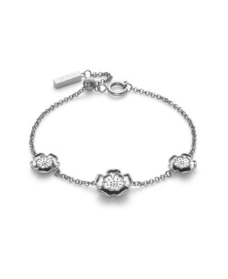 Olivia Burton Womens Tudor Rose Silver Tone Bracelet 13790₽