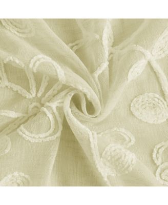 Rita Linen Look 76" W x 96" L Grommet Window Panel Set