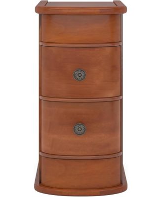 End Table Set of 2, No Assembly Required, Closed Back,Sofa Side Table with Storage, Slim Nightstand with 2 Drawers