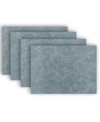 Faux Leather Look, Textured, Reversible, 12"x18", Set of 4 – Outdoor Dining Placemats