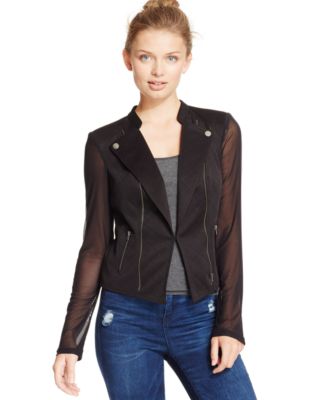 macys junior leather jacket