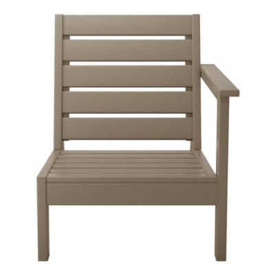 Outdoor Patio HDPE Right Arm Facing Deep Seating Corner Chair