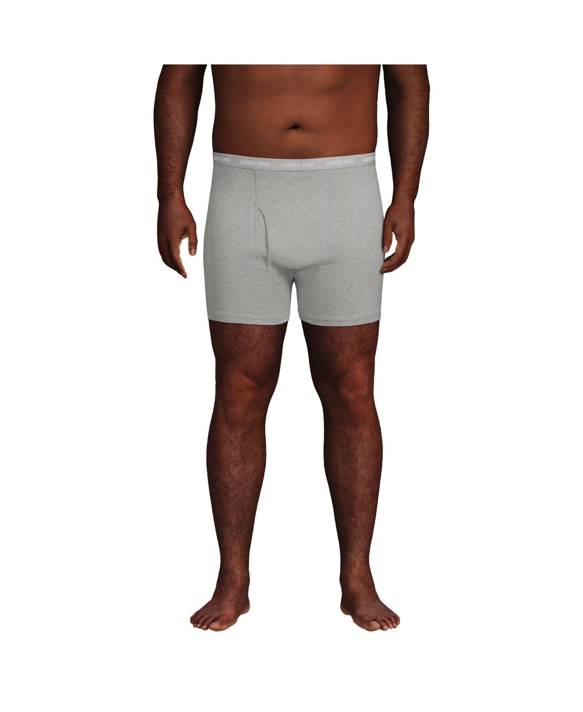 Big & Tall 3 Pack Knit Boxer Briefs - Gray heather