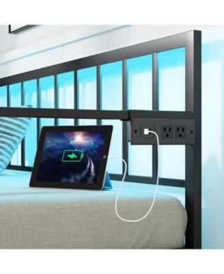 Twin Daybed with Charging Station and LED Lights