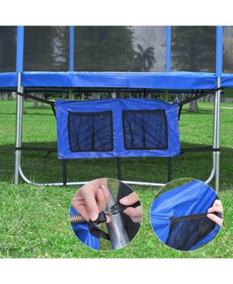 Trampoline Shoe Bag Bounce Accessory Mesh Pocket Adjustable Strap Outdoor Home