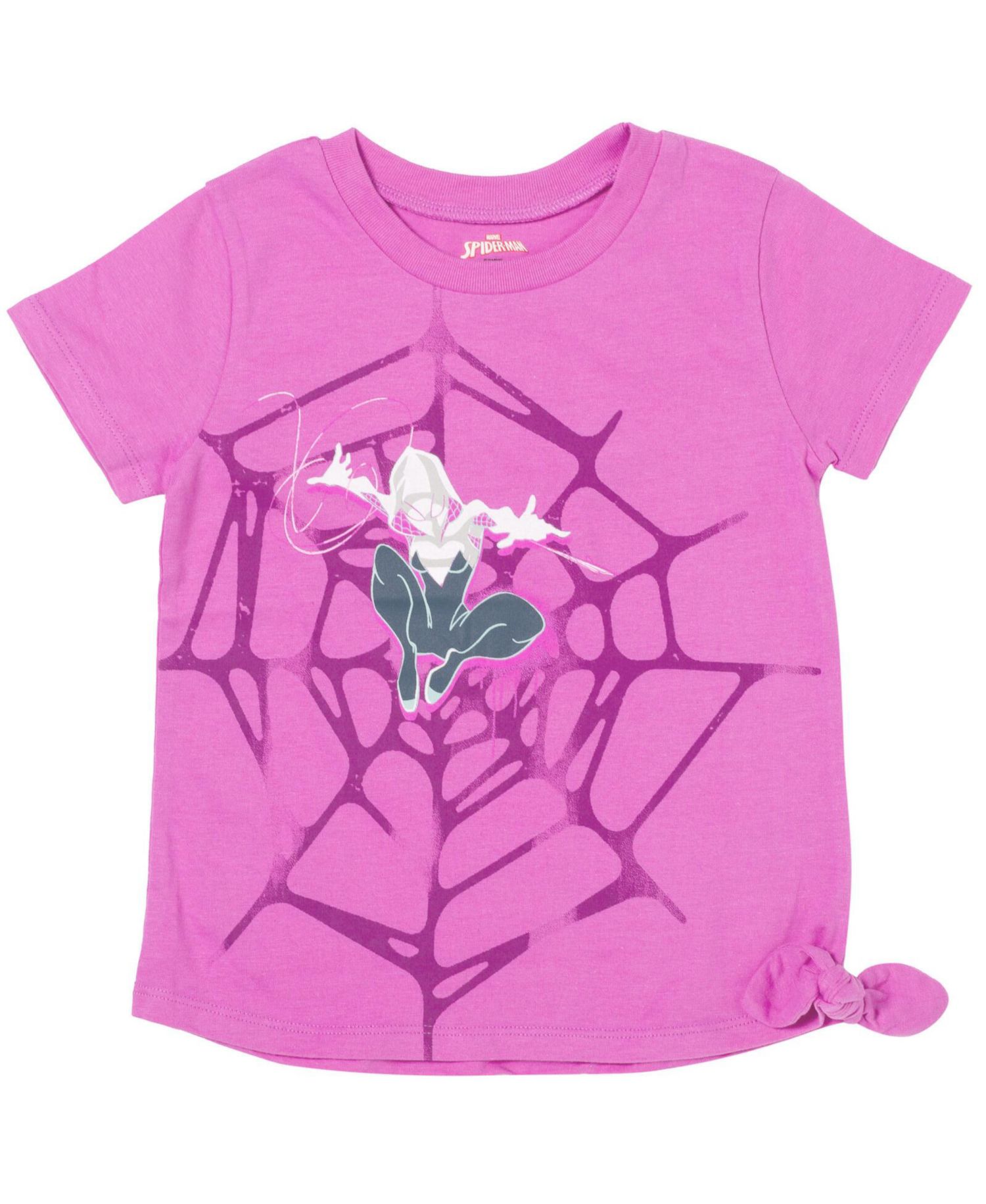 Little Girls Spider-Man Marvel Spider-Gwen Ghost Spider 3 Pack T-Shirts (5-12)