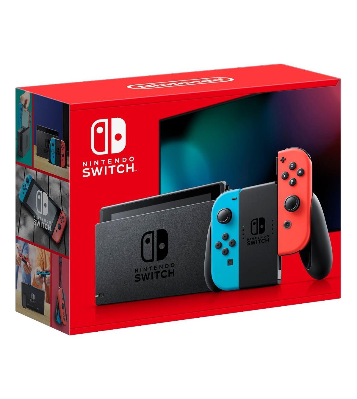 Nintendo Switch Neon Bundle With Accessories and Luigi's Mansion 2 Hd Game