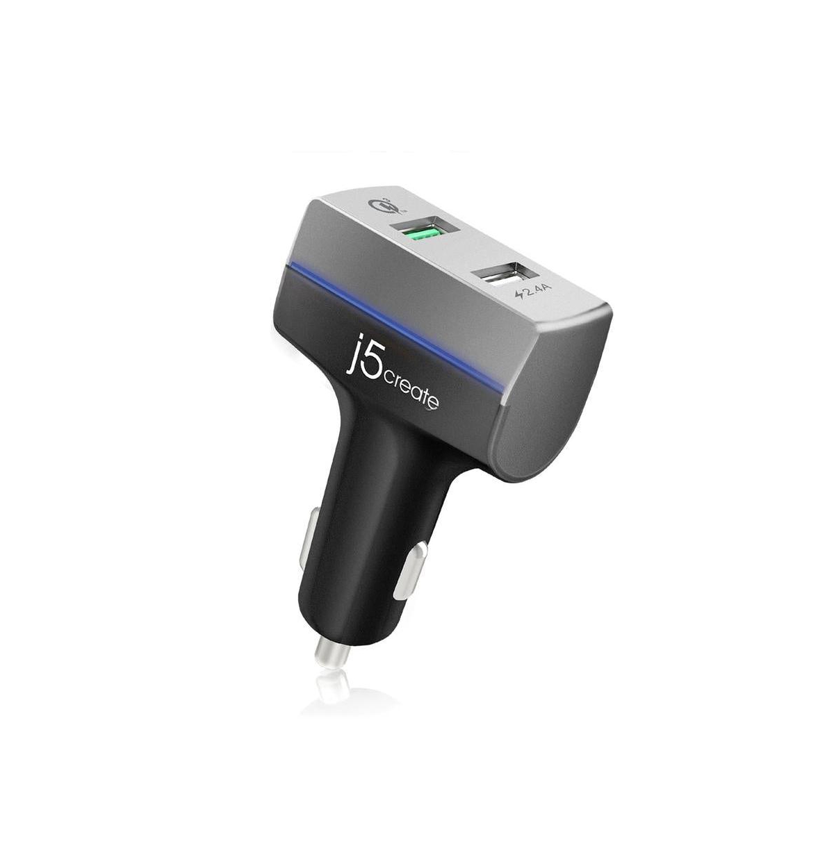 j5create JUPV20 2-Port Usb QC3 Car Charger