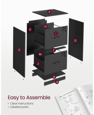 2-Drawer Vertical File Cabinet for Efficient Document Organization
