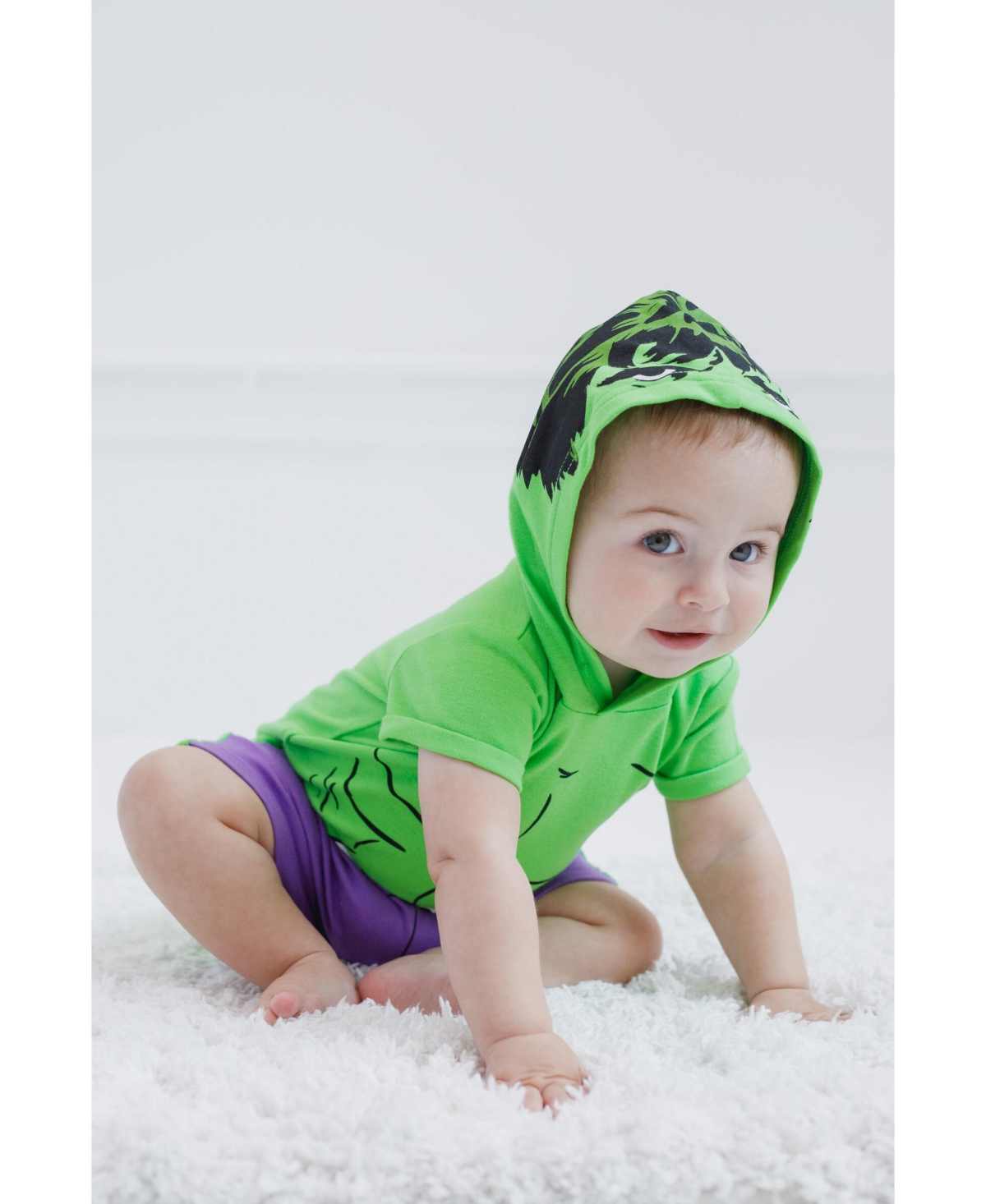 Marvel Toddler Boys Avengers Spider-Man Captain America Hulk Miles Morales Cosplay Romper Newborn to
