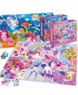 4 x 60 Pieces Jigsaw Puzzles for Kids Ages 4-6