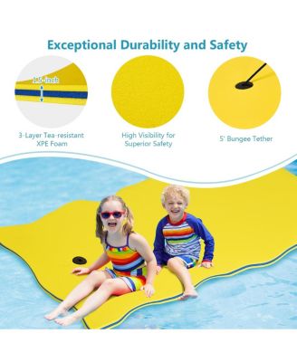 3-Layer Relaxing Tear-proof Water Mat-Yellow