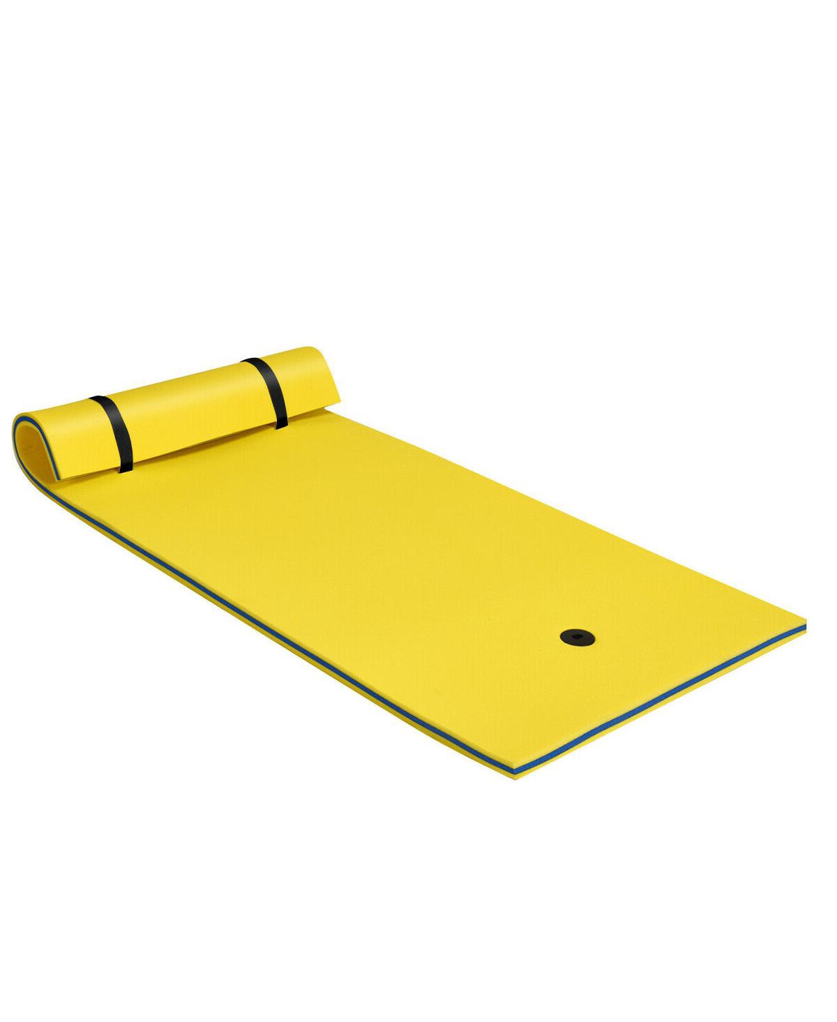 3-Layer Relaxing Tear-proof Water Mat-Yellow - Yellow