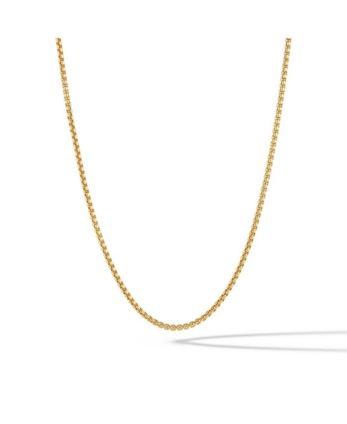 Vincero Men's Box Chain Necklace, 14K Gold Plated