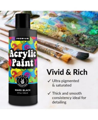 8oz Acrylic Paint Black