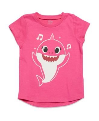 Baby Girls Pinkfong Shark 3 Pack T-Shirts