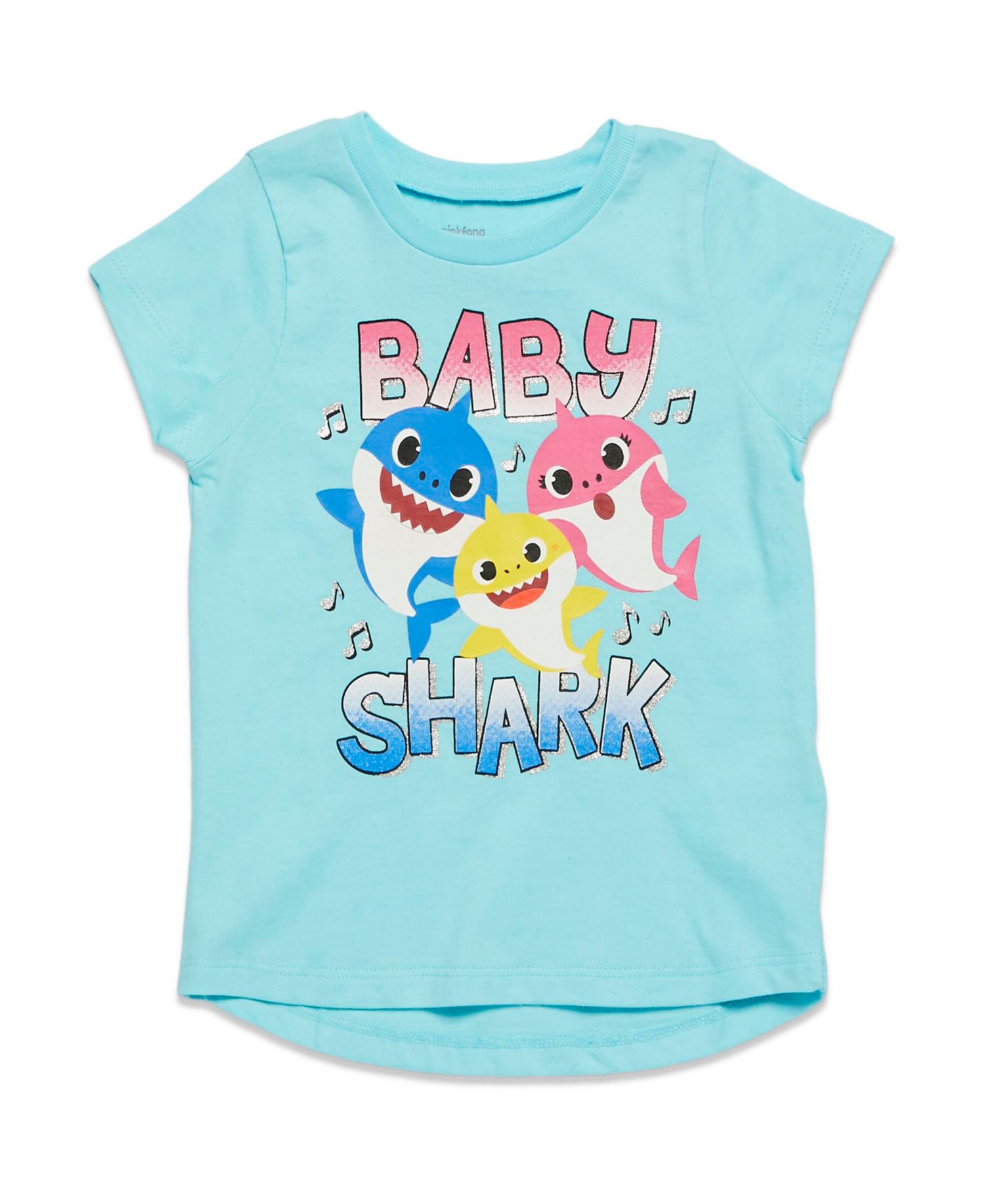 Baby Girls Pinkfong Shark 3 Pack T-Shirts