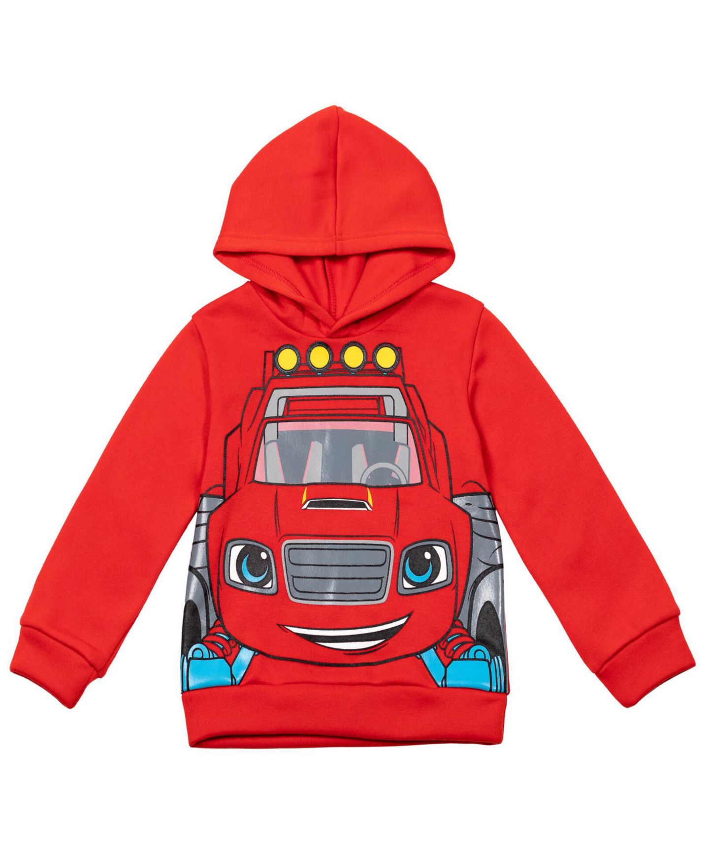 Детский флисовый комплект Blaze and the Monster Machines Zeg Stripes: худи и джоггеры, цвет: Красный / Чёрный — фото 6